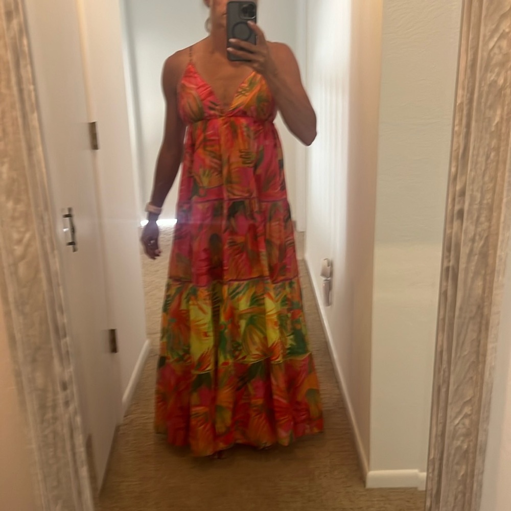 FARM RIO - NWT - Tropical Maxi Dress Size S - Picture 4 of 6